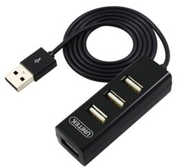 Unitek 4-porty USB 2.0 czarny