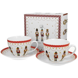 Pl 2 Filiżanki Ze Spodkami Christmas Nutcracker
