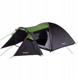 Namiot turystyczny 4-osobowy Nils Camp Trekker NC6012 Czarno-Zielony