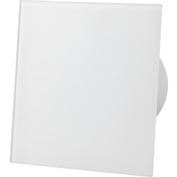 Kratka Wentylacyjna Dekoracyjna Biała Matowa Szklana 150x150mm