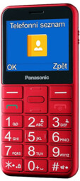 Telefon komórkowy PANASONIC KX-TU155EXRN Czerwony
