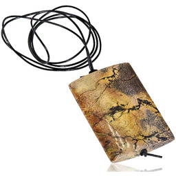 Naturalny Turkus Żółty Piękny Naszyjnik