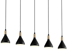 Lindby - Arina Lampa Wisząca Black/Wood