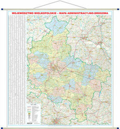 ArtGlob, mapa ścienna WYDANIE 2025 Województwo wielkopolskie