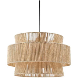 Lampa Wiszące Lindby, Anuva, ściemnialny, beżowy, jadalnia, papier