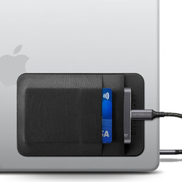 Samoprzylepny organizer na laptopa 2 kieszenie, etui