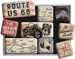Nostalgic-Art retro magnesy na lodówkę trasę 66 rower