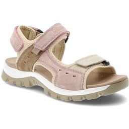 Artiker Sandały damskie, cholewka ze skóry naturalnej nubukowej