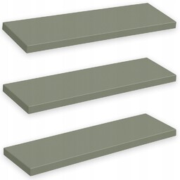 Zestaw 3x półek ściennych Zielone – komplet 60x15