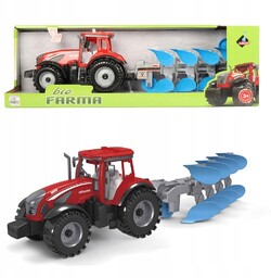 Traktor z pługiem Zabawka Dla Chłopca Pojazd Rolniczy