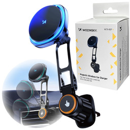 Wozinsky samochodowa ładowarka bezprzewodowa Qi 15W uchwyt magnetyczny