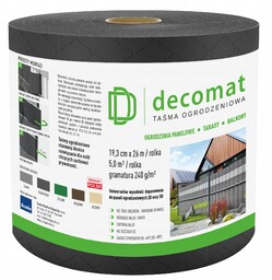 Scala Decomat Taśma Ogrodzeniowa 19,3cm x 2600cm Grafitowa