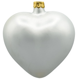 Pakamera Bombka choinkowa: Serce matowe: białe
