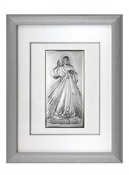Obraz Srebrny w Ramie Jezu Ufam Tobie 51,5x65,5