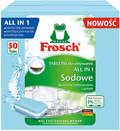 Frosch, sodowe tabletki do zmywarki, 50 sztuk