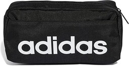adidas Uniseks LINEAR BUMBAG, Black/White, One Size