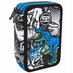 Piórnik potrójny z wyposażeniem CoolPack Jumper 3 T-rex