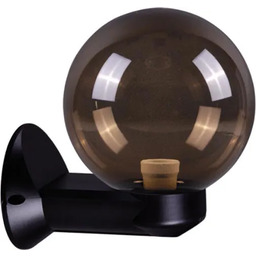 Lumes Czarna lampa zewnętrzna elewacyjna K2-S18