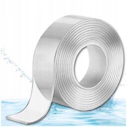 TAŚMA NANO DWUSTRONNA WODOODPORNA wielokrotnego użytku KLEJ MONTAŻOWA