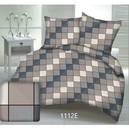 Pościel z kory 140x200 kostka kratka geometryczna