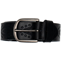 Cintura Indian Leather Belt Black
