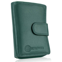 Portfel skórzany BETLEWSKI BPD-SS-19 ZIELONY