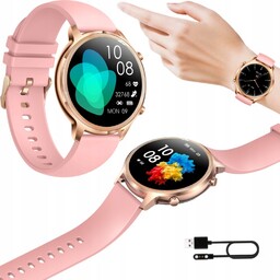 Zegarek Smartwatch Damski Róż Manta Kelly Rozmowy