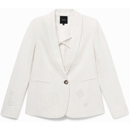 Marynarka z nadrukiem w kwiaty w stylu arty