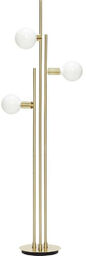 Hübsch - Lampa Podłogowa Brass/Opal