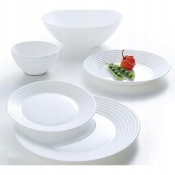 Komplet obiadowy 41 el Luminarc Harena biały