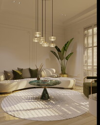 LAMPA WISZĄCA Lipari VII Round z 7 źródłami