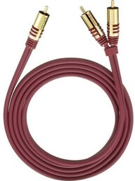 Oehlbach 20562 2m Czerwony Kabel analogowy audio