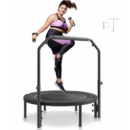 Trampolina mocna fitness z regulowanym uchwytem 104,5 cm