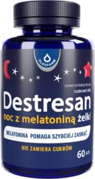 Destresan Noc z melatoniną żelki, smak wiśniowy, 60