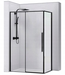 REA-K6311 Kabina prysznicowa 90x1201950 szkło transparent Solar Black