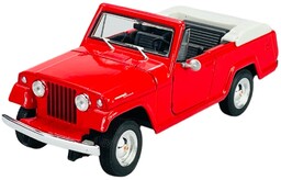 Welly 1967 JEEPster Commando Roadster Czerwony 1:24 Samochód