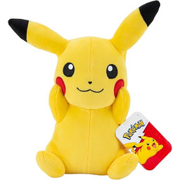 Pokémon Plush 20 cm PKW3074 Pikachu- Yellow/Red- Official