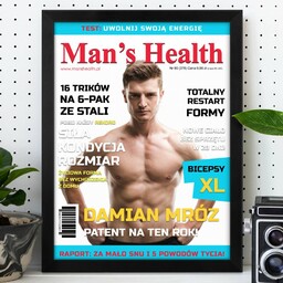 Plakat personalizowany ze zdjęciem w ramce Man s