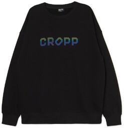 Cropp - Czarna koszulka z długim rękawem CROPP
