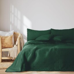 AmeliaHome Narzuta z pomponami, 240 x 260 cm,