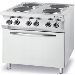 Kuchnia elektryczna 4-płytowa 400V/13400W Hendi 225936