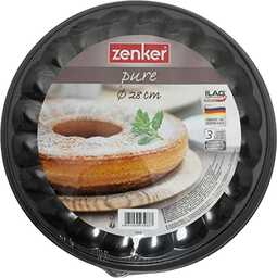 Zenker tortownica 2 dno 28 cm, czarna, 28