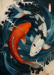 Ryby Koi - plakat Wymiar do wyboru: 40x60