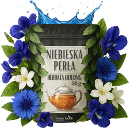 Niebieska perła 50 g - herbata oolong, klitoria