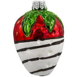 Pakamera Bombka choinkowa: Truskawka w białej czekoladzie