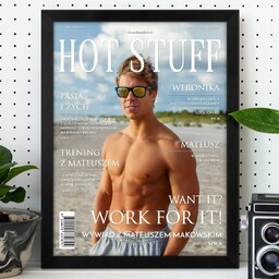 Plakat personalizowany ze zdjęciem w ramce Hot Stuff