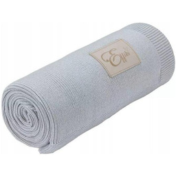 Effiki Kocyk bambusowy gładki 75x90 szary