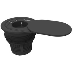 Gniazdo zasilające Power Spot Typ E czarny -