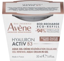 Avene Hyaluron Activ B3, krem-żel odbudowujący komórki, refill,