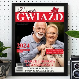 Plakat personalizowany ze zdjęciem Z życia gwiazd